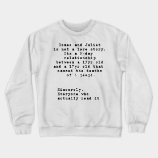 Romeo And Juliet Crewneck Sweatshirt